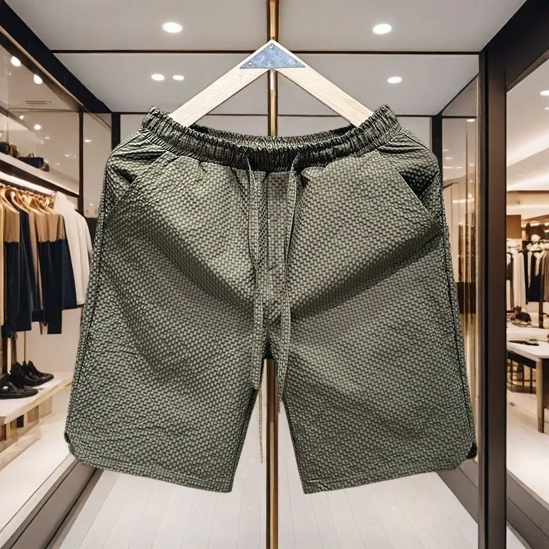 

Повседневная мужская летняя мода свободного покроя из полиэфирного волокна Four-Fourths длиной Ice Oxygen Sle orts