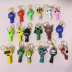 Game Sprunki Keychain Cartoon Sprunki Oren Raddy Gray Brud Vineria For Child Early Education Keyring Jewelry Fans Gifts