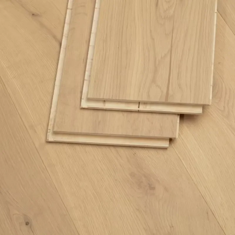 New Style European Oak Parquet Wood Flooring 15mm Three-layer Engineered Floors Click Install Indoor Composite Wooden