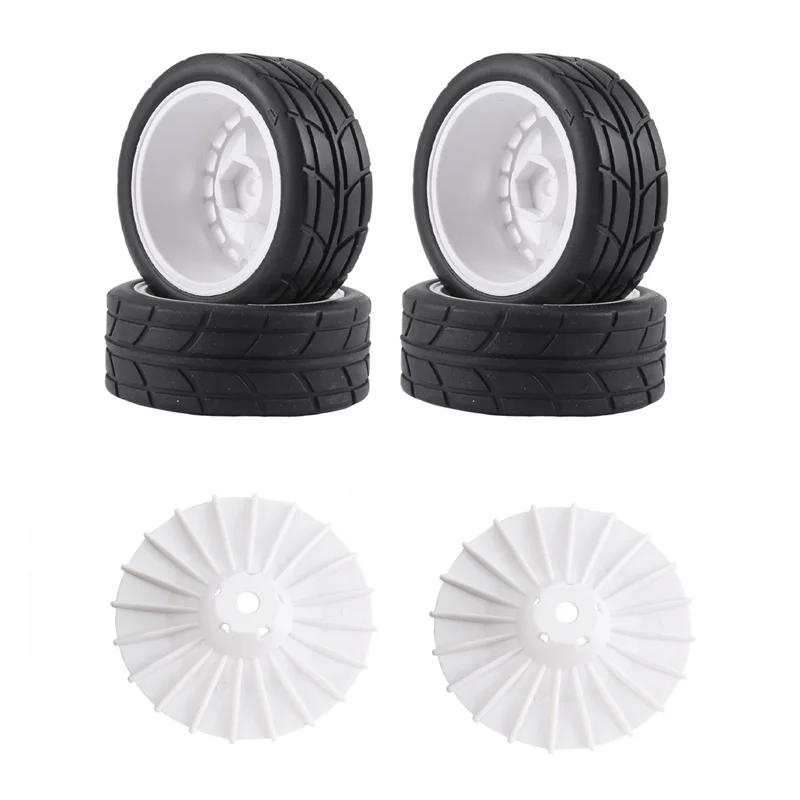 ABDE-4PCS 12mm hex 65mm pneus de roda de borracha para tamiya XV-01 TT-01 TT-02 lc racing PTG-2 hpi wr8 hsp 1/10 rc carro