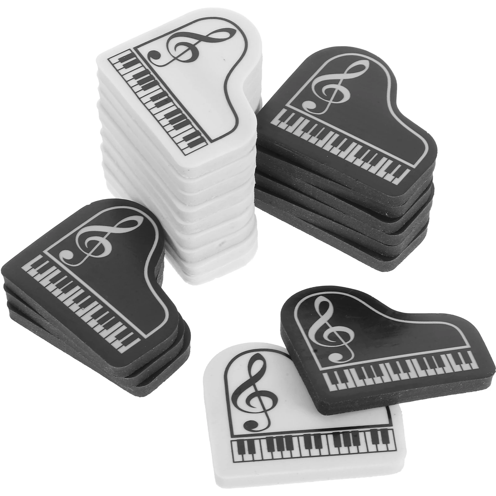 

20 pcs Piano Erasers Cute Stationery Musical Shaped Novelty TPR Kids Students Classroom Rewards School Supplies