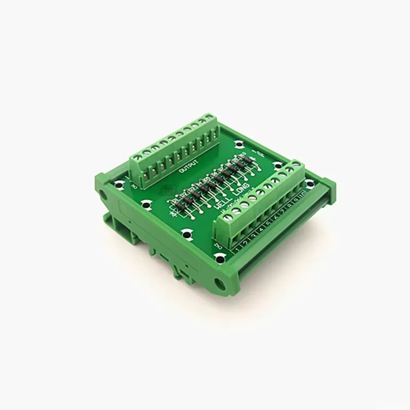 DIN rail mountable Diode Protection Terminal Block IN4007 1A/1200V Diode Terminal Block.