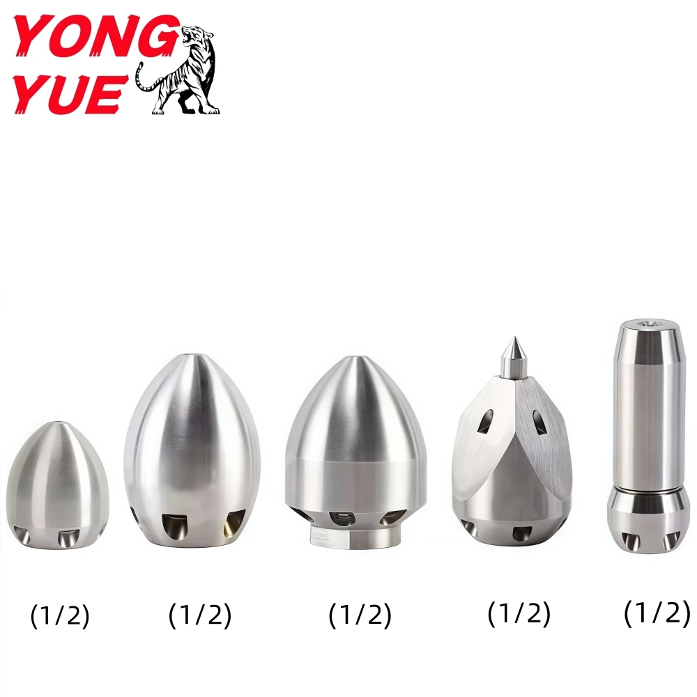 1/2 Internal Thread Pressure Cleaning Machine Nozzle Stainless Steel Sewer Drain Tube Cleaning Nozzle Hose Nozzle Flow 30-110L