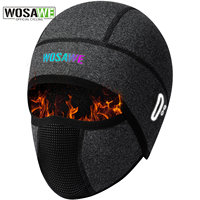 WOSAWE Winter Warm Balaclava Hat Breathable Cycling Cap Outdoor Sport Full Face Cover Scarf Motorcycle Bike Helmet Liner Cap