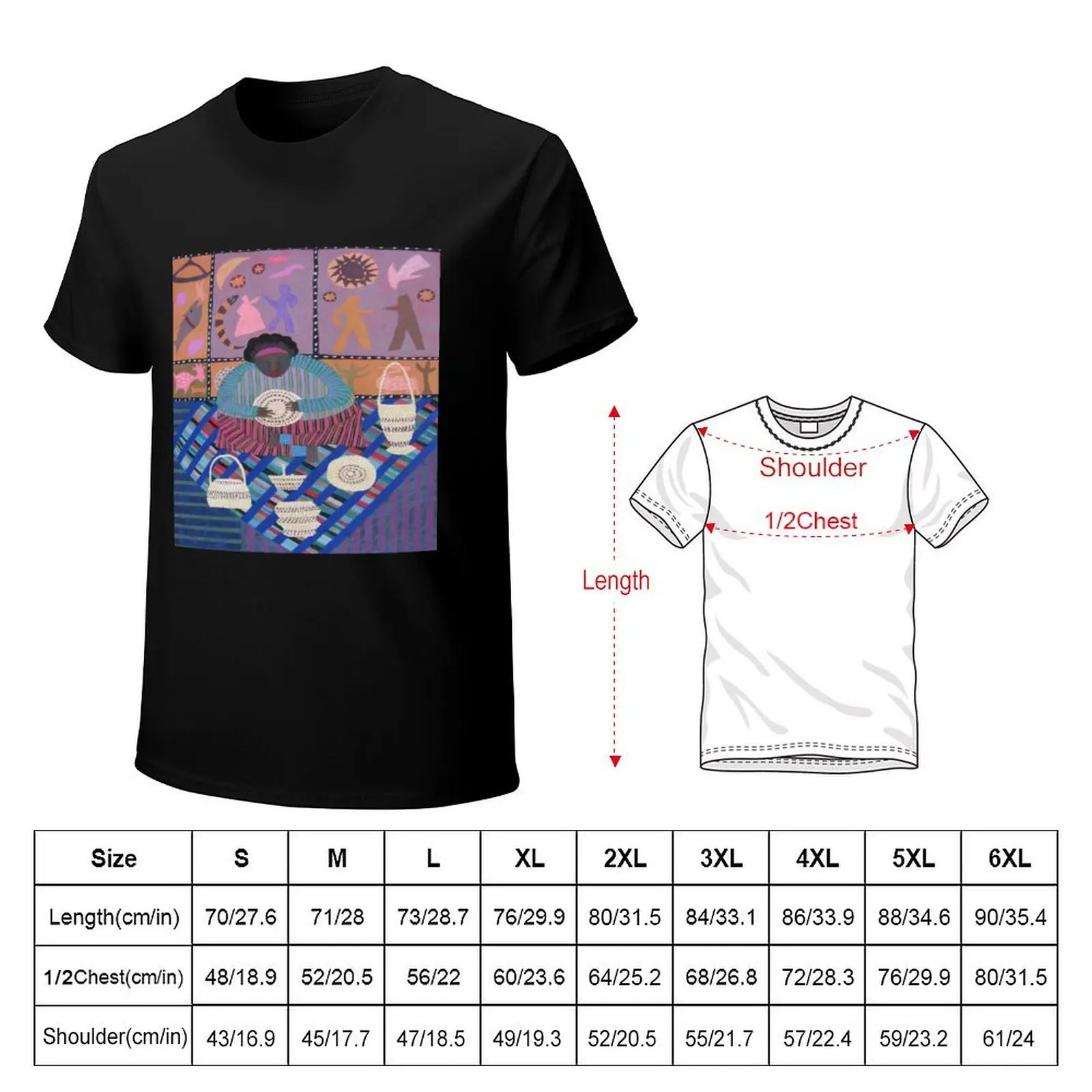 Basket Weaver with Biblical Quilt T-Shirt Sun Protective Outdoor Tee Top