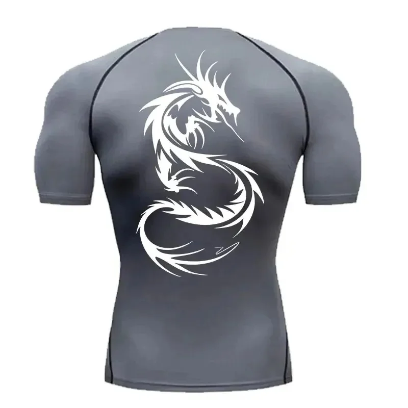 2026 hot selling surfing beach T-shirt short sleeved mixed martial arts Brazilian Jiu Jitsu men's Jiu Jitsu fitness suit trend