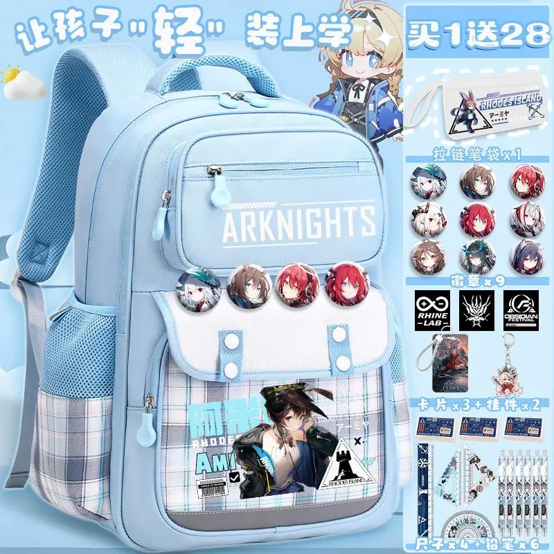 

Arknights Collaboration New Model For Elementary School Girls Large Capacity Waterproof Children's Backpack Spine Protection