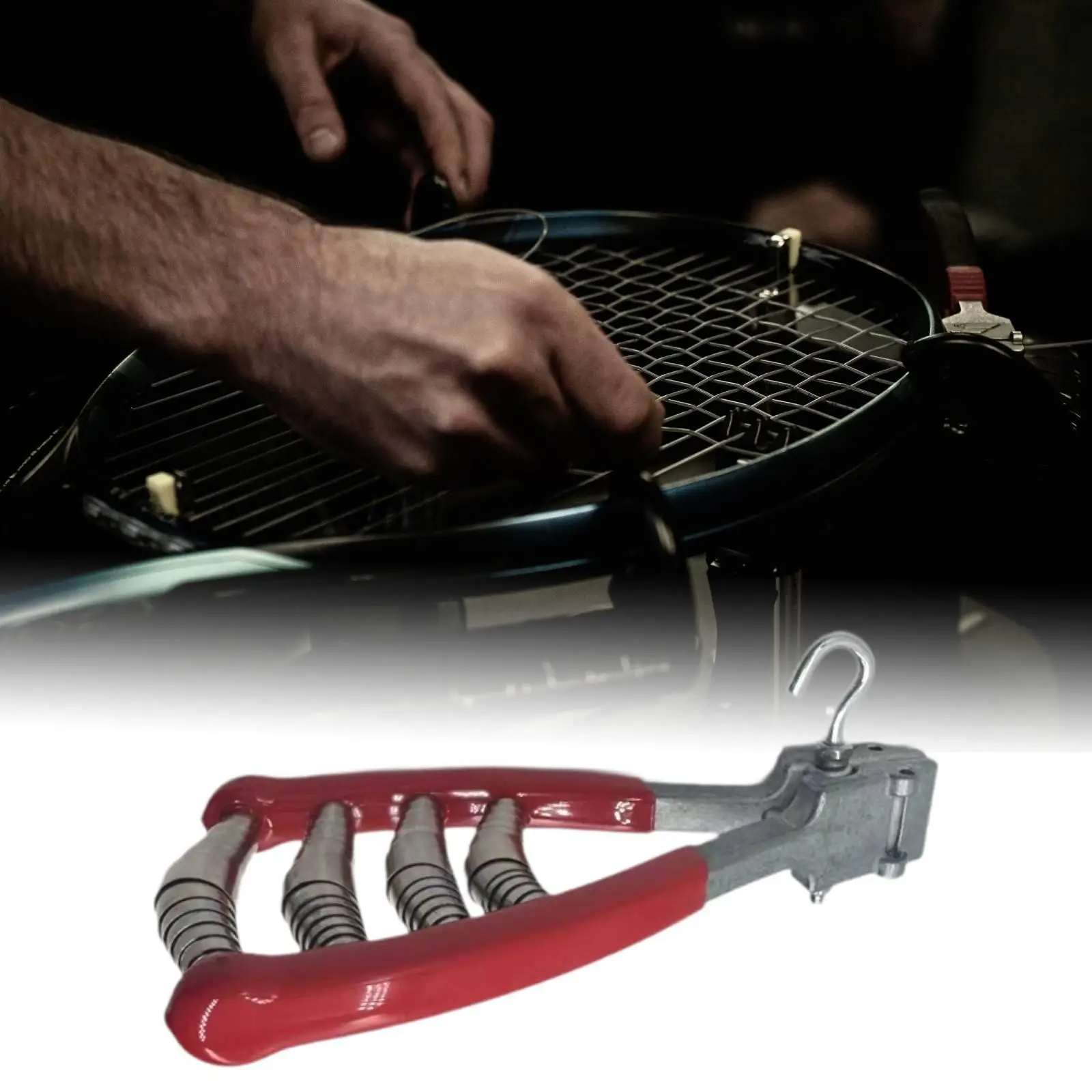 Spring Starter Stringing Clamp Durable Zinc Alloy Starting Tool for Tennis Racket Badminton Stringer Kit