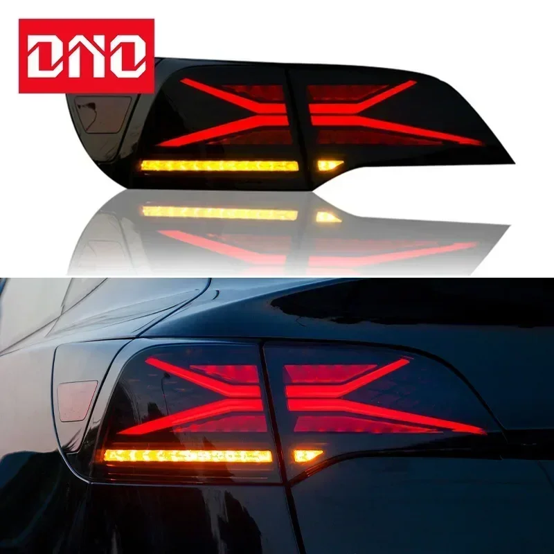 Car LED Taillights For Tesla Model Y Model 3 2016 - 2021 Rear Running Lamp Brake Reverse Turn Signal Waterproof Car Accessories