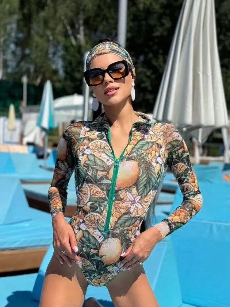 Sun Protection  Bikini Swimming Suit Two Pieces Casual Surfing Style with Chest Pad No Steel Support Polyester