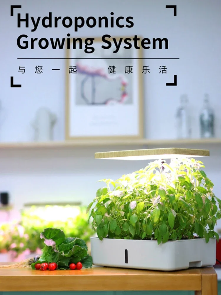 Hydroponics Indoor Herb Garden 12 Pods Indoor Hydroponics Growing System, Home Plant Germination Kit, Automatic Timing