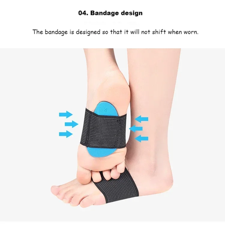 1 Pair New Men Women Arch Support Shoe Pads Flat Feet Orthopedic Insoles for Shoes Valgus Sports Insole Foot Inserts Accessories