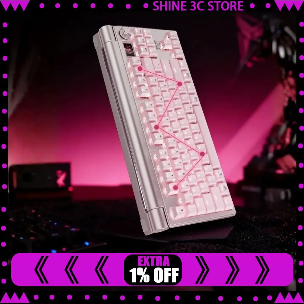 

CHERRY XTRFY MX8.3 Клавиатура из алюминиевого сплава Беспроводная трехрежимная механическая клавиатура Игровая офисная прокладка с возможностью горячей замены RGB Light PC