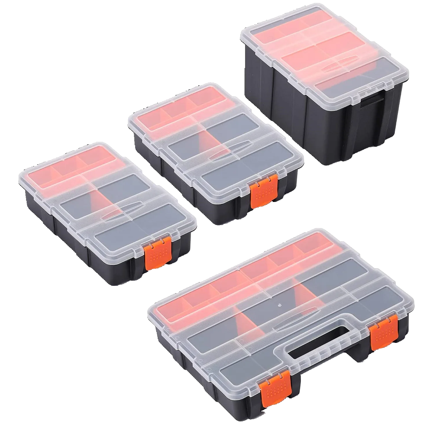 Multi-grid Tool Box Organizer Set Hardware Storage Toolbox Portable Tools Organizer Household Storage Garage Workshop Tool Case