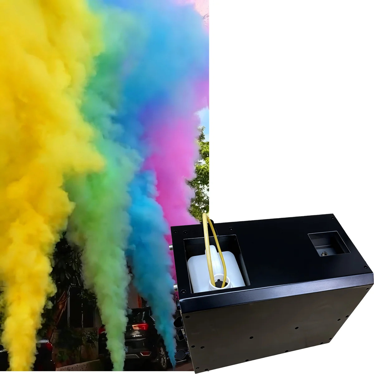 2026-New 3000W Rainproof Stage Effect Special Colorful Fog Machine Smoke Machine for Stage Disco Wedding Party