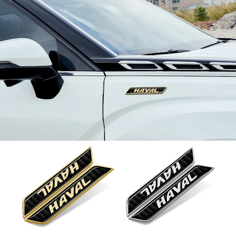 2pcs/set Metal Car Body Sticker Fender Trunk for Haval Logo C50 H1 H2S H4 H6 H7 H8 M1 M2 M4 H9 F5 F7X M6 Auto Emblem Accessories