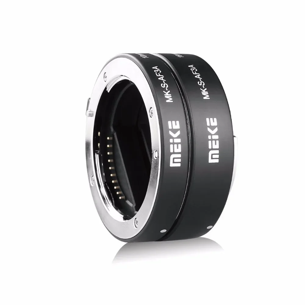 MEKE-anillo Adaptador De Enfoque Automatico Para Camara Son Y  Tubo Extension Macro AF De Metal MK-S-AF3A A7, NEX  E-mount