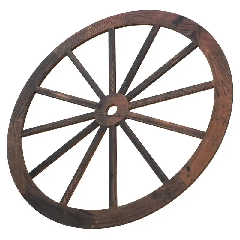 25cm 30cm Wagon Wheel Decor Wooden Wagon Wheel Wall Decoration Vintage Ornament Decor For Bar Room Crafts Decoration