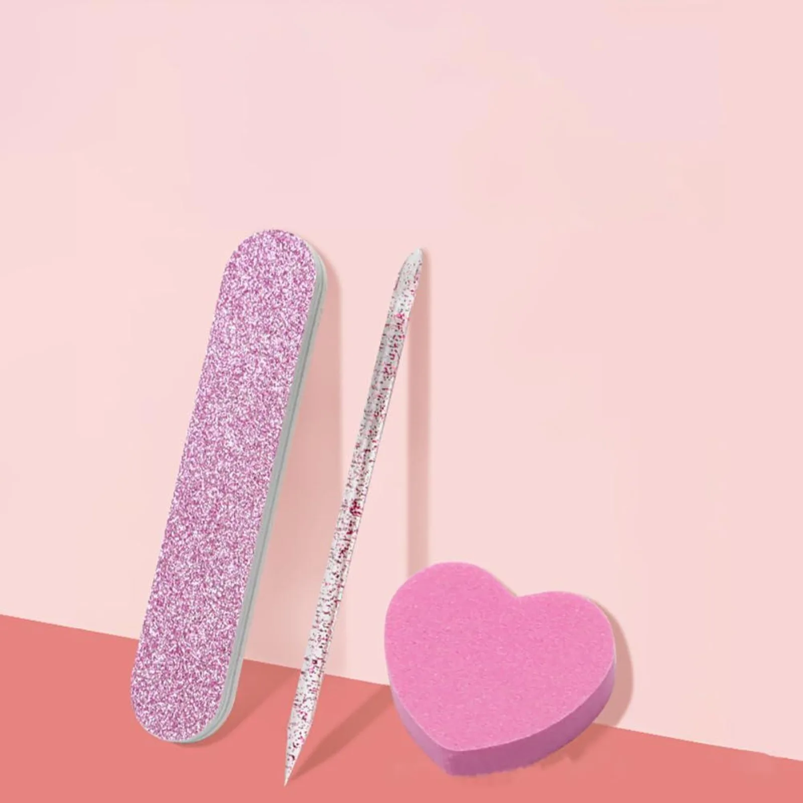 Professional Nail Files Buffers Crystal Stick/Heart Sponge/Double Side Polishing File Nails Art Tools