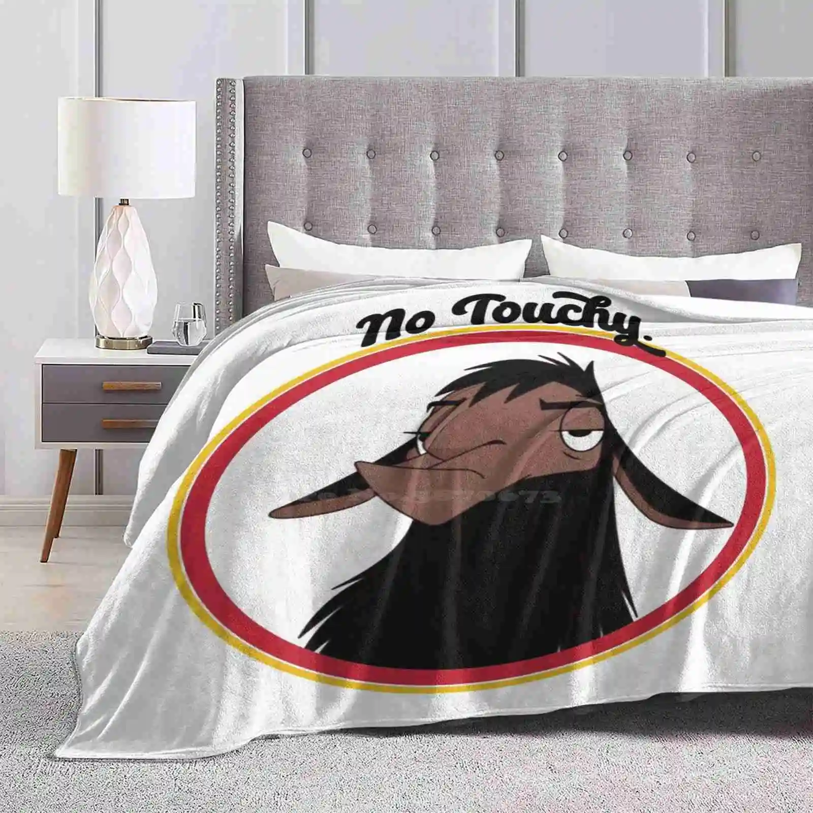 Kuzco No Touchy Sad Llama Emperor'S New Groove Emperor David Spade Back Off No Touch Funny Gift All Sizes Soft Cover Blanket