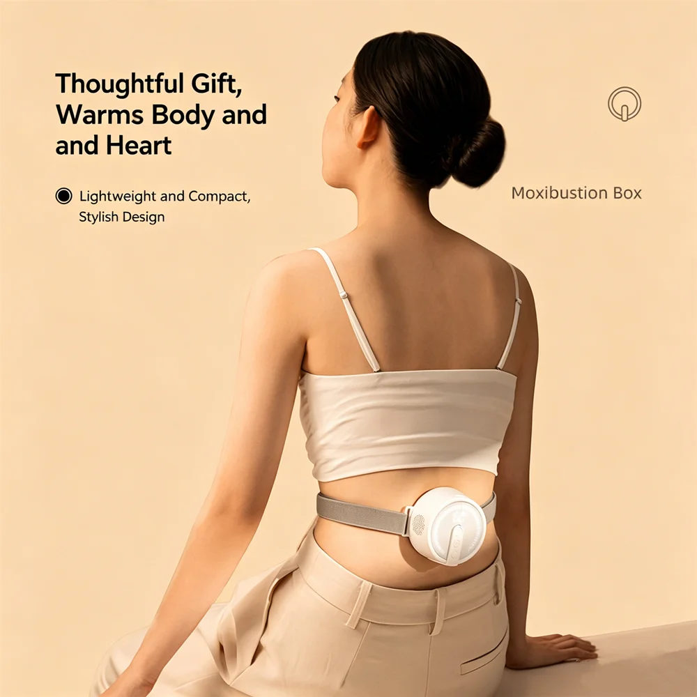 Household portable USB charging health moxibustion instrument smokeless intelligent strap
