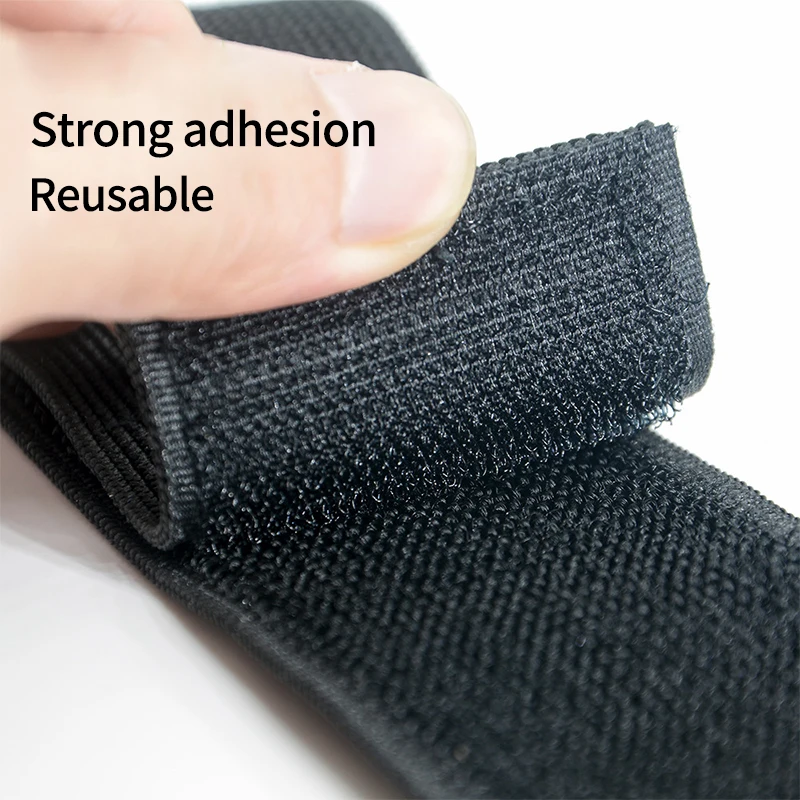 Customizable Elastic Reverse Buckle Magic Nylon Elastic Band Hook Loop Cable Ties Straps Sticky Fastener Tape