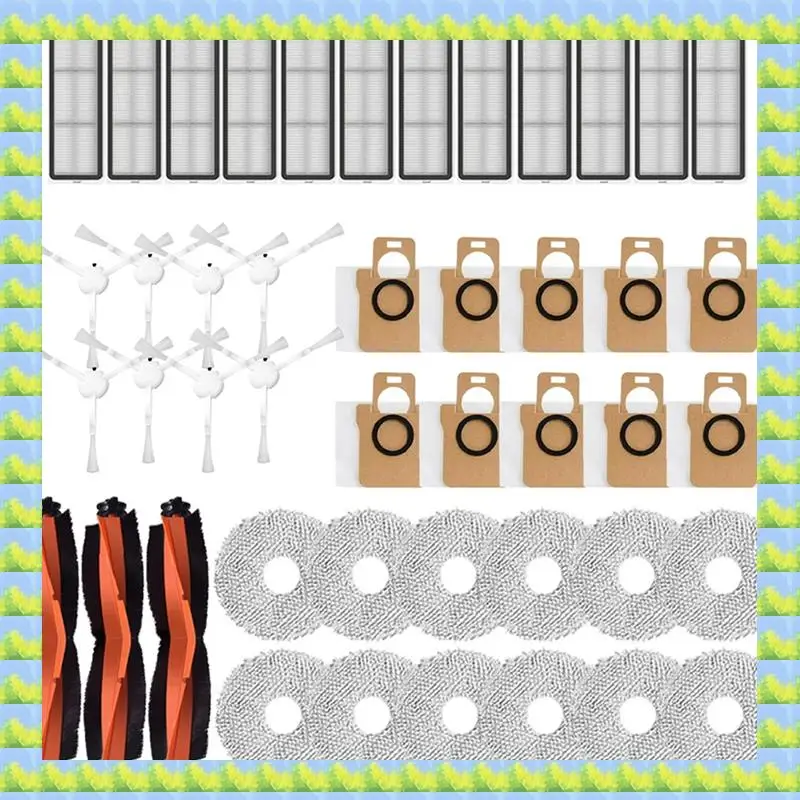 

FZFZ For Xiaomi X20+/X20plus Robot Vacuum Cleaner Roller Brush Side Brush Filter Mop Pads Dust Bags Replacements Parts