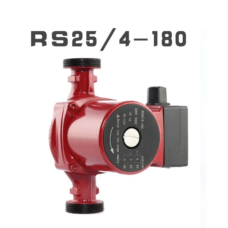 Home Hot Water Circulating Pump, 3‑Speed Adjustable Shield Booster Pump for Water Heater Radiator Heating Pipeline