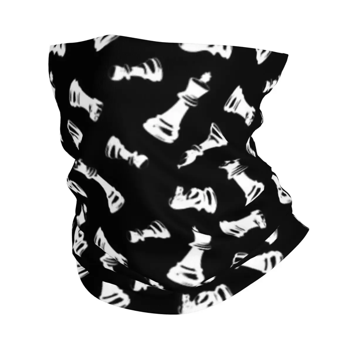 Black And White Chess Stuff Chess Board Bandana Neck Gaiter Printed Mask Scarf Multi-use Headband Cycling Unisex Adult Windproof