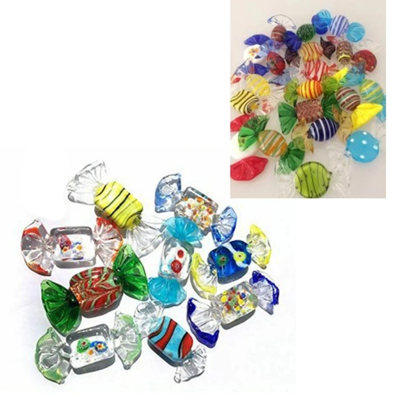 Various Glass Sweet Candys Ornaments for Home Party Wedding Christmas Festivals Decorations Gift D2RD