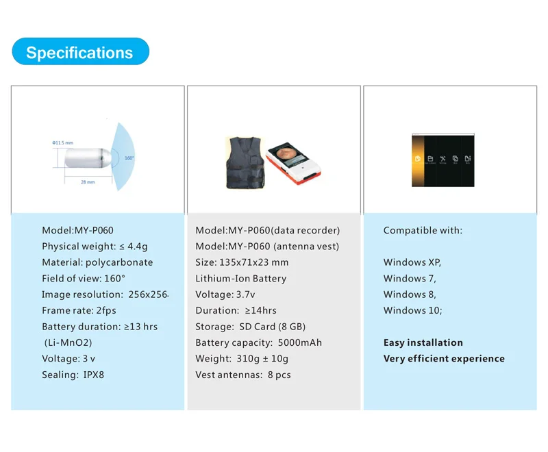 MY-P060 Diagnosis screening of small bowel disease digestive system mini endoscope medical  endoscopy systems