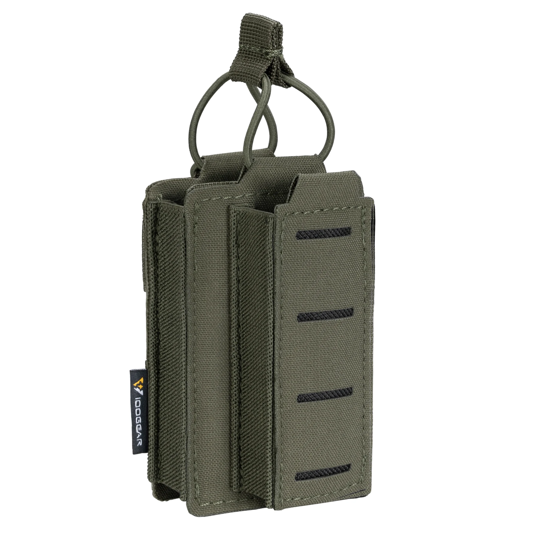 

IDOGEAR тактическая LSR 9 мм 556 Магнитная сумка, двойная Магнитная переноска, одиночная Сумка MOLLE, лазерная резка, открытая крышка 3569