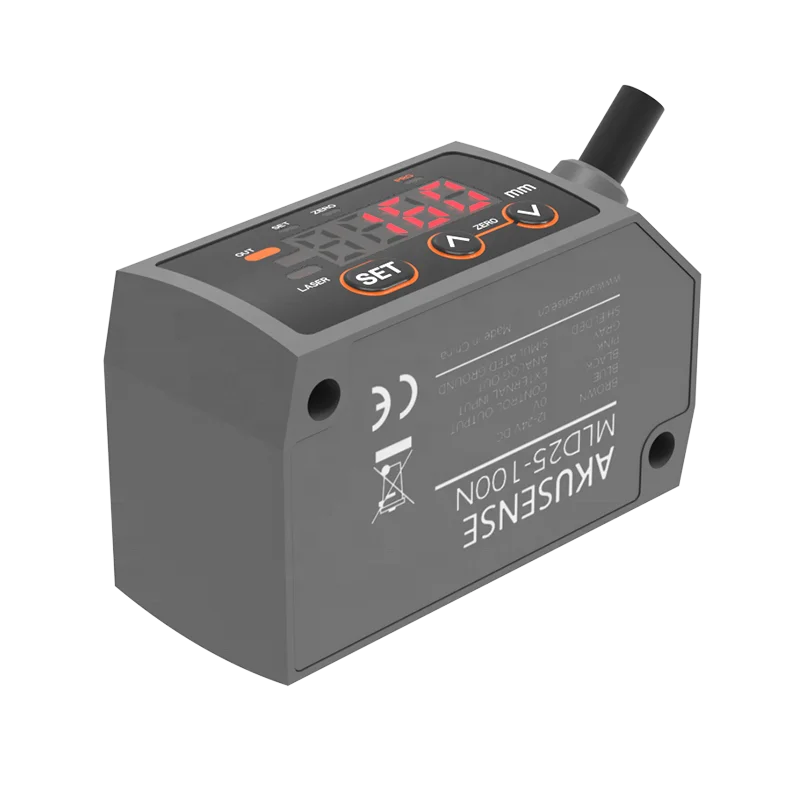 Industrial Laser Displacement Sensor - 2026 AKUSENSE MLD25 Sensor Induksi Optik
