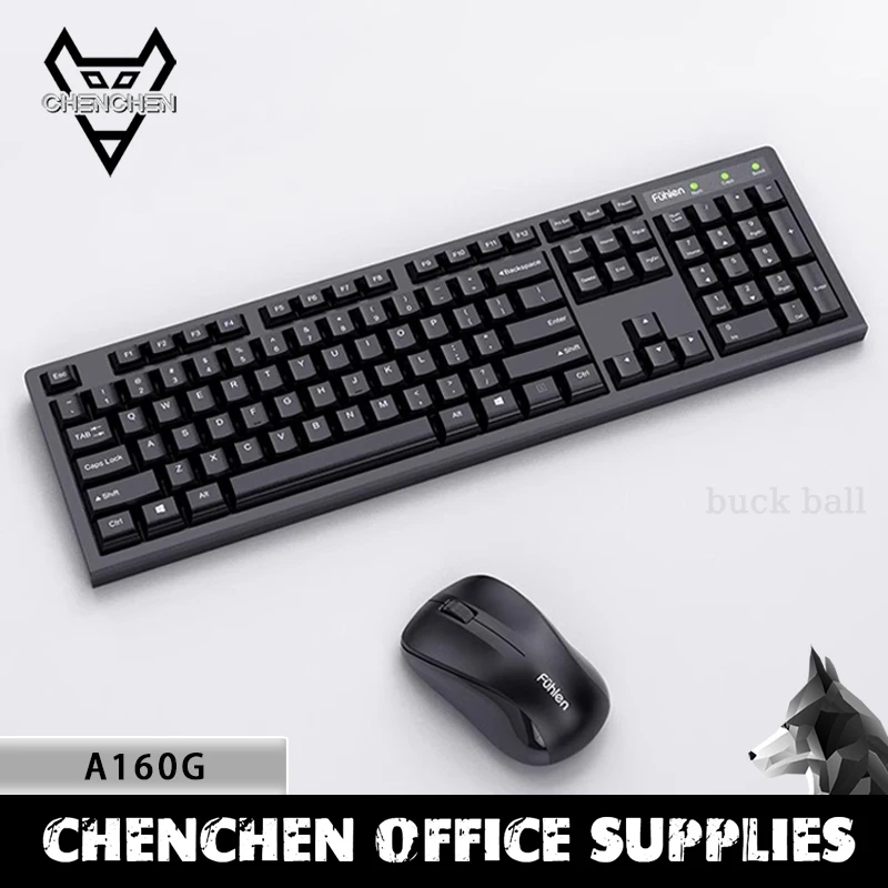 Fuhlen A160g Keyboard Mouse Combos Sound Off 1200dpi Black Wireless Keyboard And Mouse Combos  Pc Gamer Custom Accessories Gifts