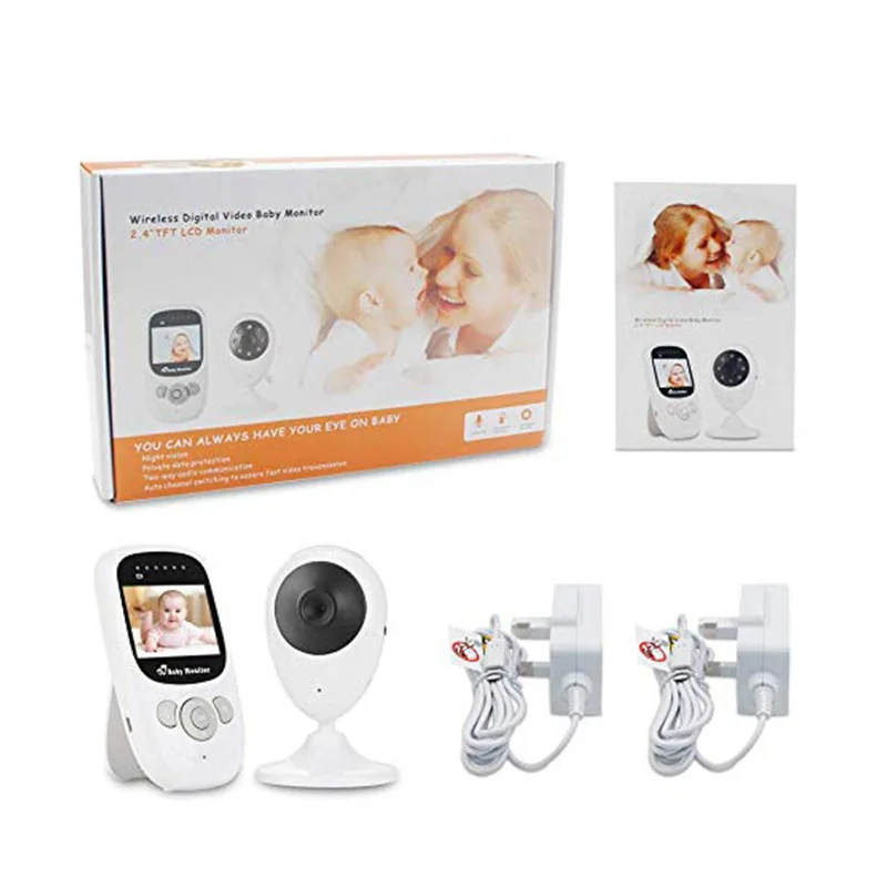 SP880 Kids Sleep Caregiver Two Way Audio Portable Wireless Baby Monitor With Automatic Night Vision Temperature Detection