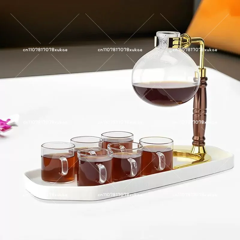 Coffee Pot Set Brewed Scented Tea Household Siphon Pot Heat-resistant Glass Pot Manual Brewed Coffee Set