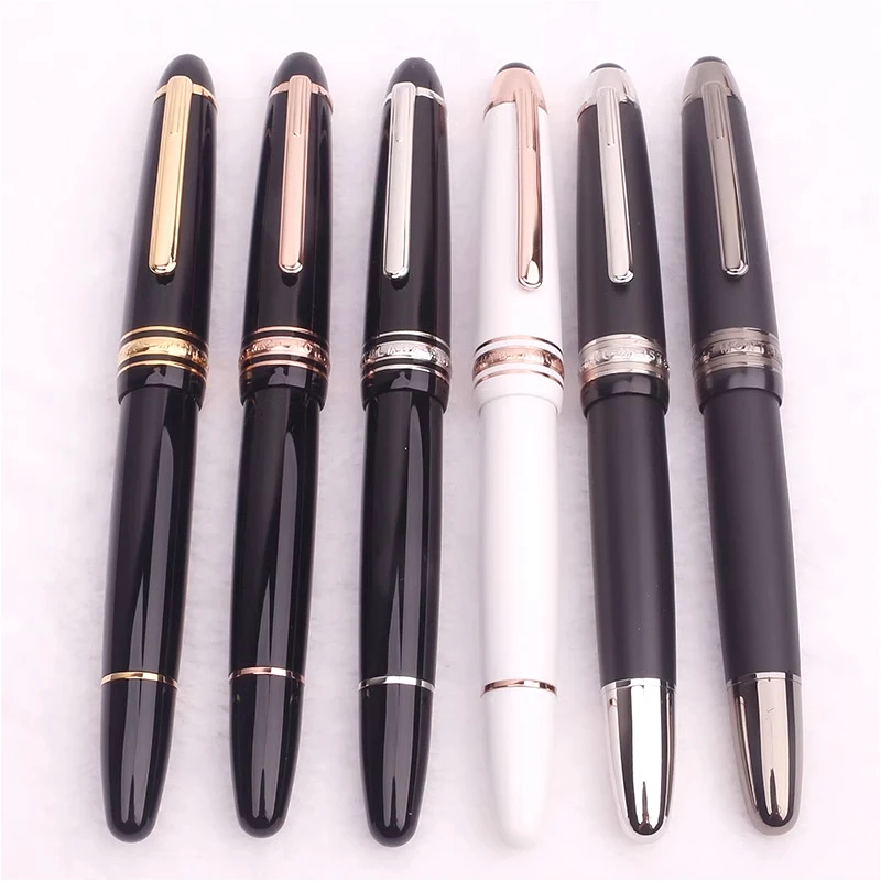 

New 149 Series Premium Mb Luxury Ball Pen School Student Fountain Pen 0.5-0.6mm Black Matte Silver Ballpoint Pen Stationery