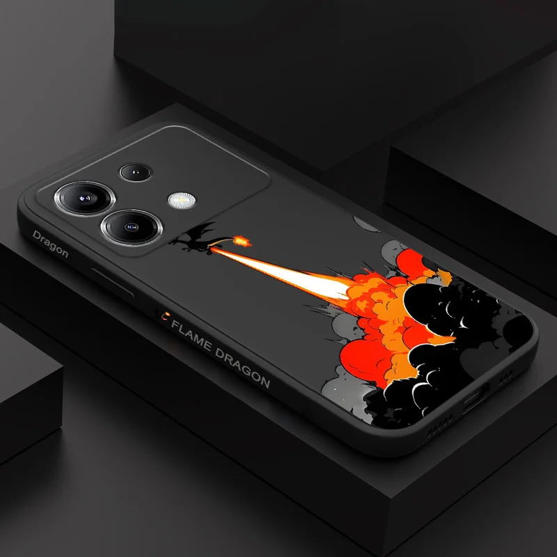 

Launch Dragon Phone Case For Xiaomi Poco F8 F7 X7 X6 F6 M6 M5 M5S F5 X5 F4 X4 M4 X3 Ultra Pro GT Silicone Cover