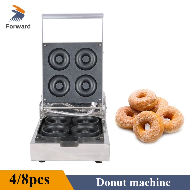 

Electric Donut Machine 4/8pcs Donut 8.5cm Doughnut 110V 220V Commercial Snack Donut Maker