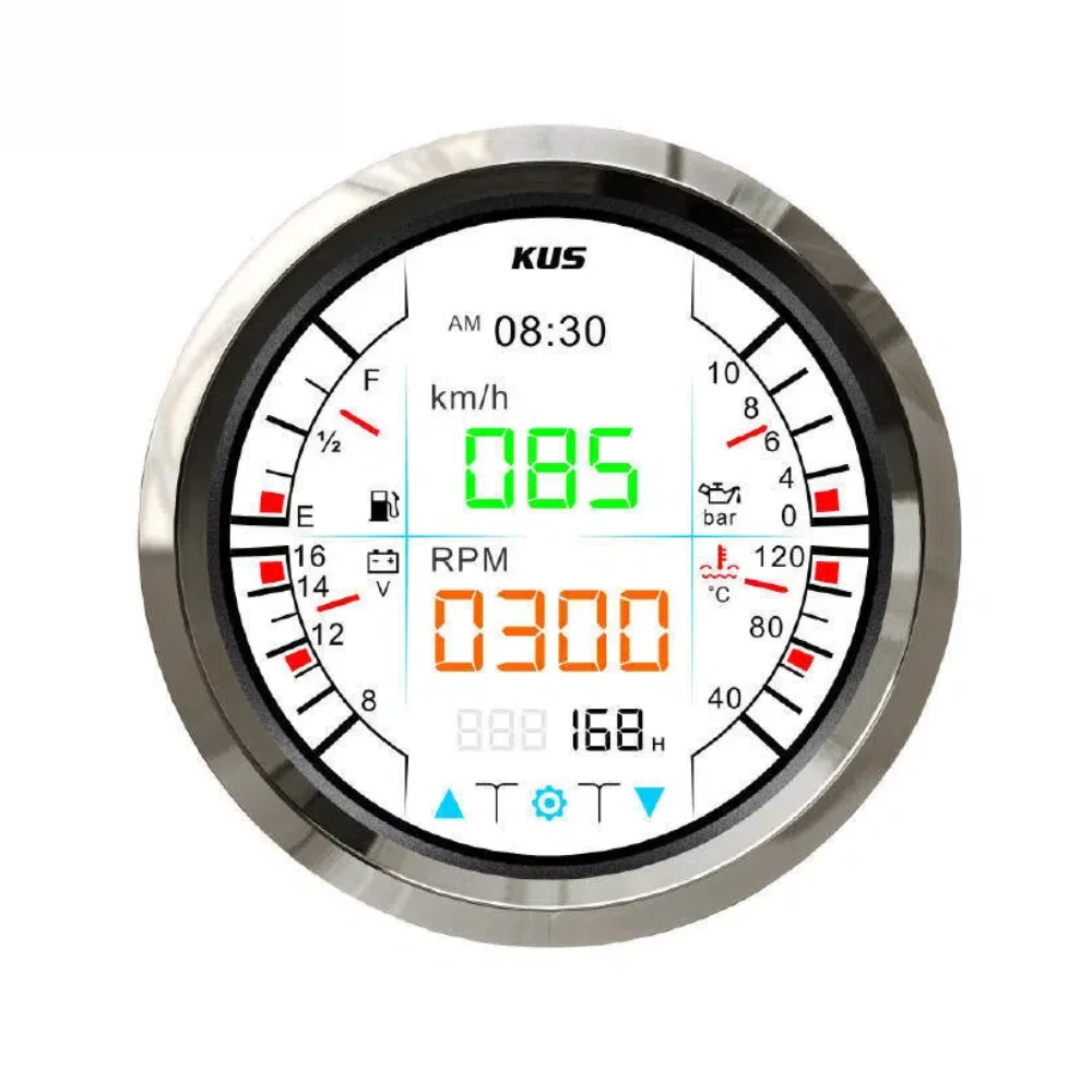 Marine LCD Digital Multifunction Gauge 4.2 Inch Support J1939 NMEA2000 Protocol Digital Display Meter For Yacht Vessel Boat