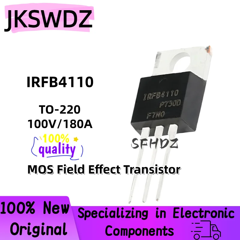 

Brand New Original 10/20PCS IRFB4110 IRFB4110PBF TO-220 100V/180A MOS Field Effect Transistor In Stock