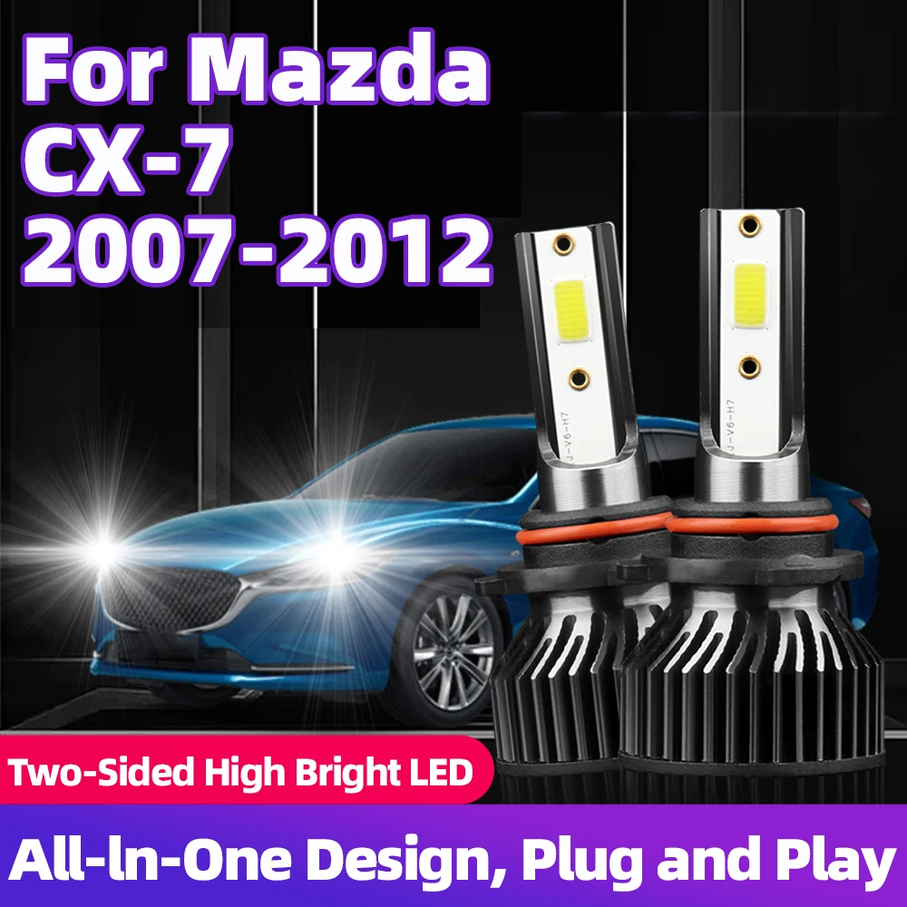 

LED Headlight Bulbs 12000LM Turbo 9005 High 9006 Low Beam 12V Car Front Head Lamps For Mazda CX-7 2007 2008 2009 2010 2011 2012