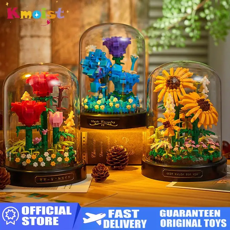 

Micro Flower DIY Building Blocks Mini Bricks Particles Eternal Life Flowers Home Decoration Assembling Puzzle Toy Children Gifts