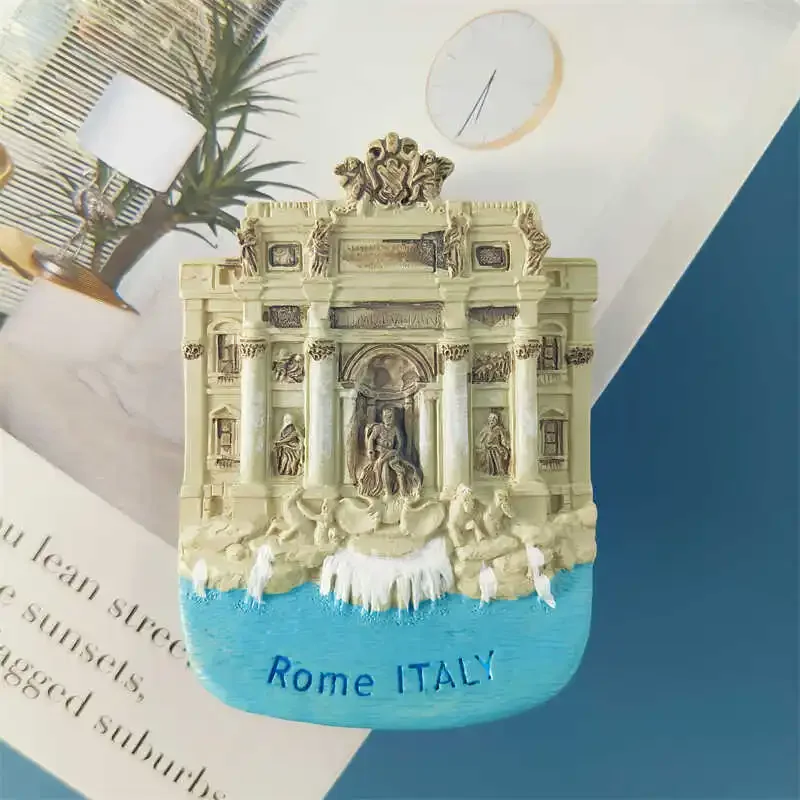 Italian Rome Trevi Refrigerator Magnet Italy Souvenir Gifts Collection Hand-painted Home Decor Fridge Sticker