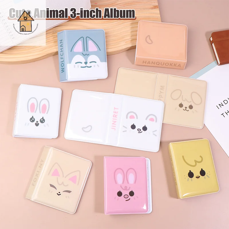 

Cartoon Animal 3 Inch Album Photo Postcard Storage Album Idol Pictures Collection Kpop Card Binder Name Card Book Album