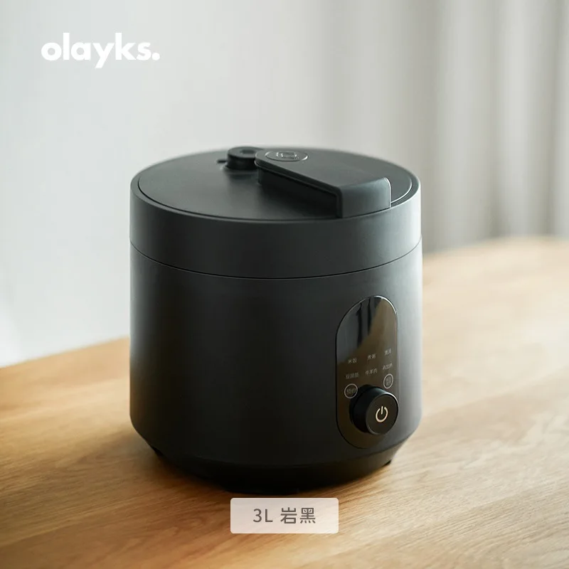 Olayks Electric Pressure Cooker  Intelligent Automatic Multicooker Soup Stew Pot 2-4 People Porridge Cooking Machine Non-stick