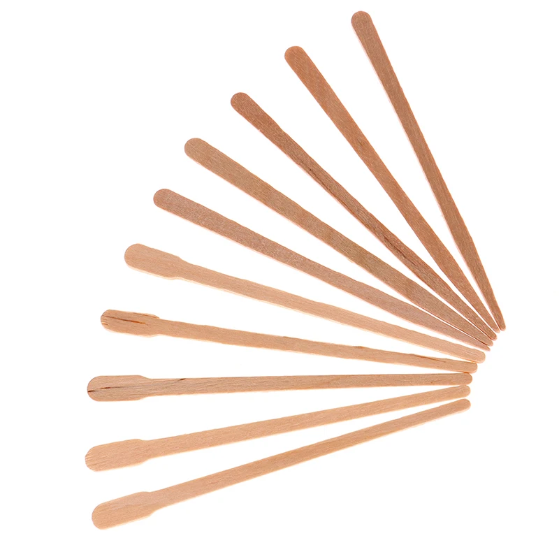 ~100PCS Woman Wooden Body Hair Removal Sticks Wax Waxing Disposable Sticks Beauty Toiletry Kits Wood Tongue Depressor Spatula