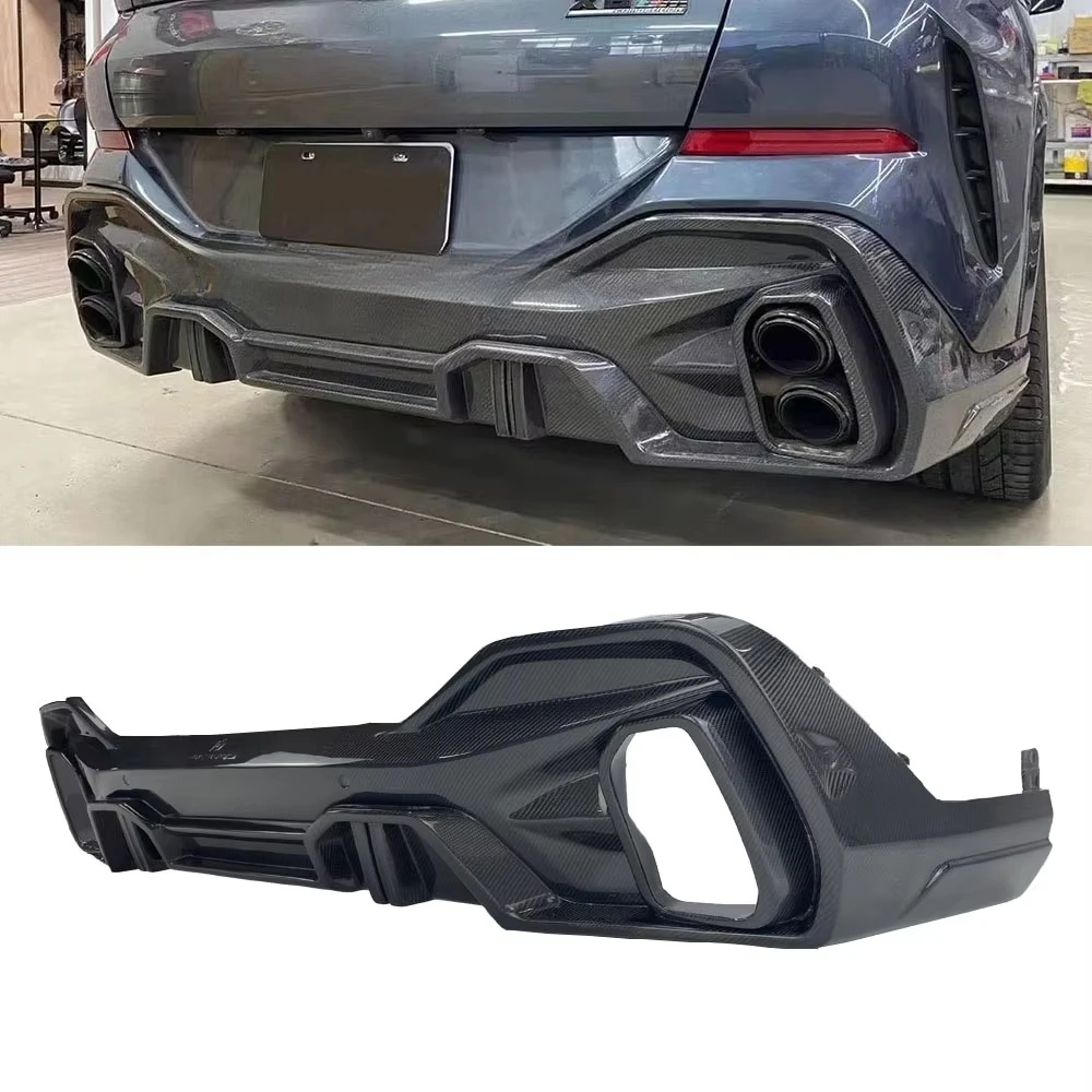 For BMW X6 G06 LD Style Carbon Fiber Rear Diffuser New Auto Part Upgrade