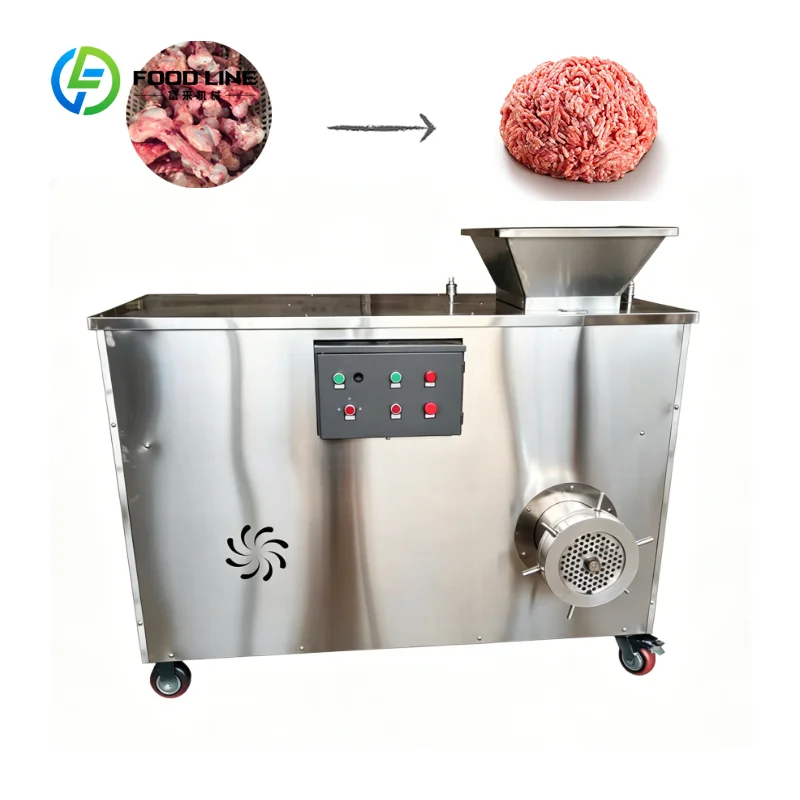 Custom made Heavy Duty Double Shaft Bone Shredder with Meat Grinding for Animal Bone and Meat