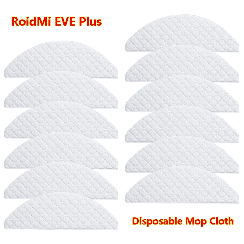 Disposable Mop ผ้าอุปกรณ์เสริมสำหรับ RoidMi EVE Plus เครื่องดูดฝุ่นหุ่นยนต์ทำความสะอาดผ้า Mop Rag อะไหล่